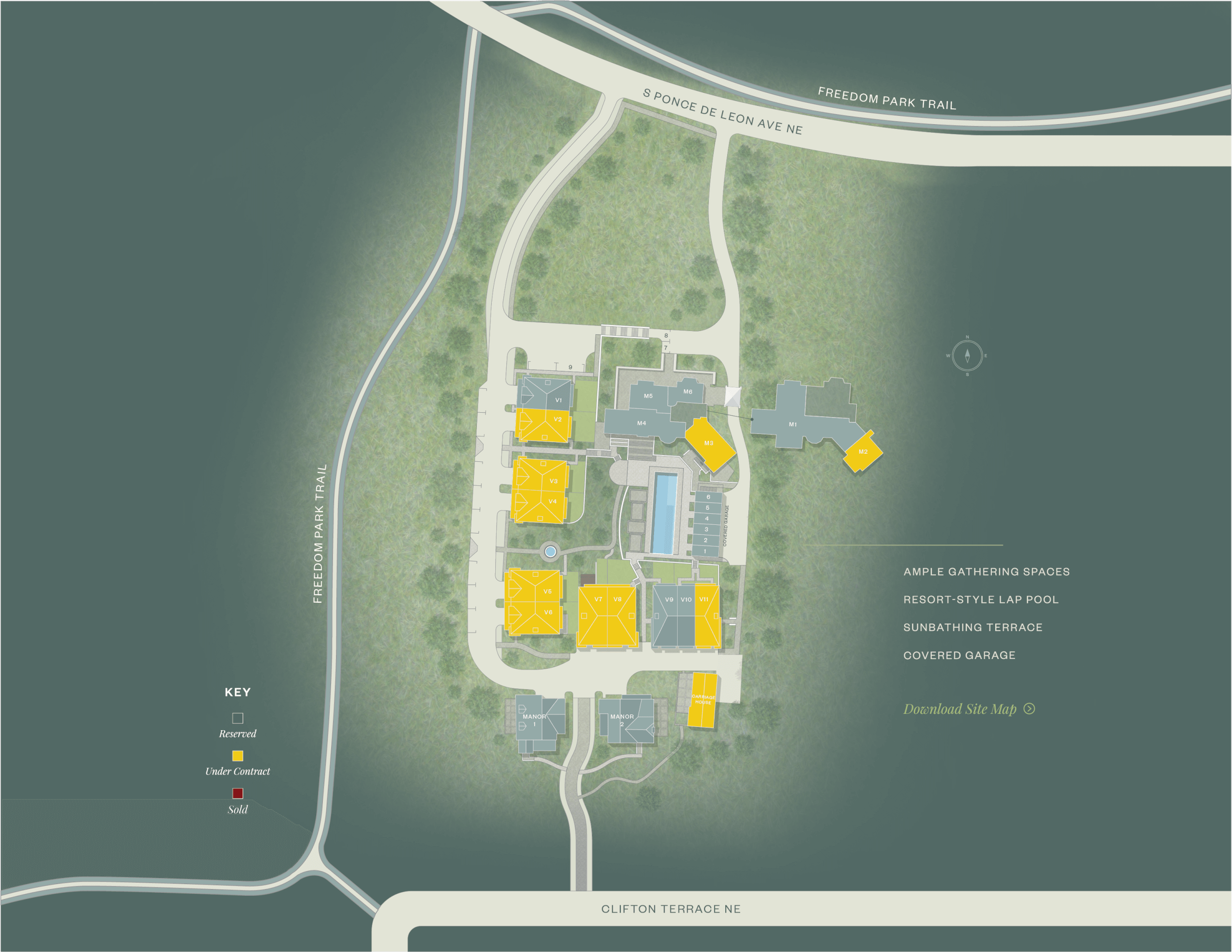 Downing Park Sitemap