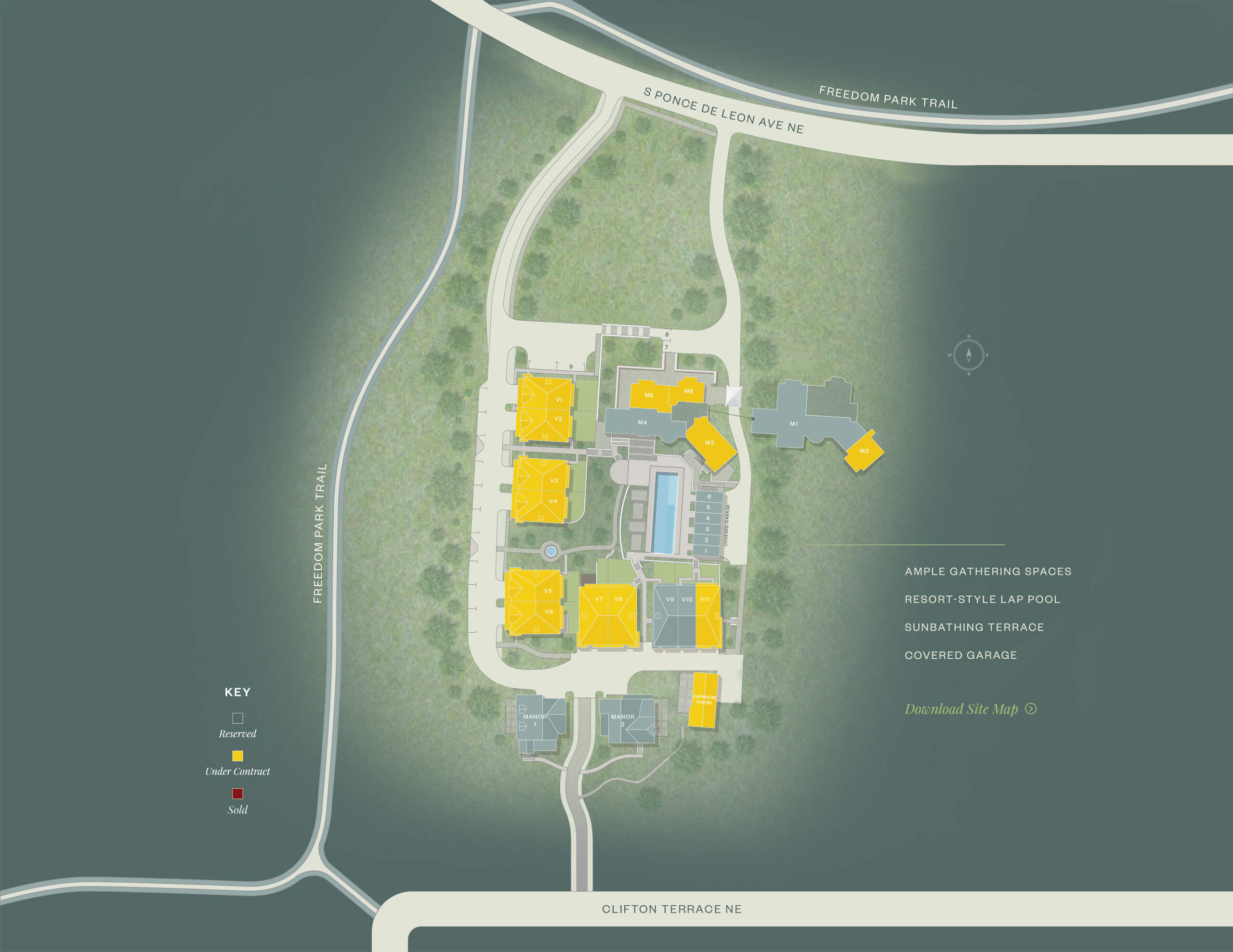 Downing Park Sitemap