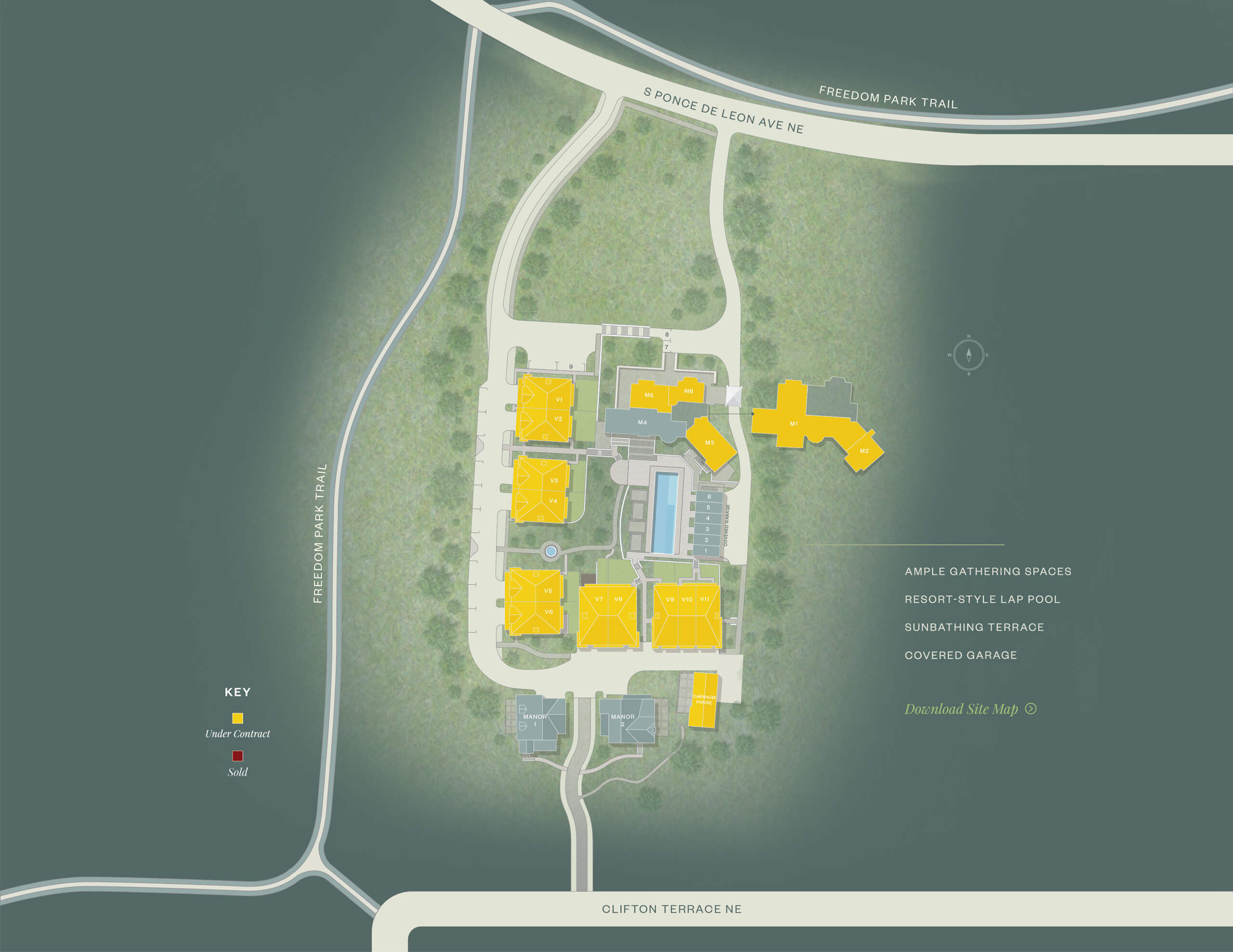 Downing Park Sitemap