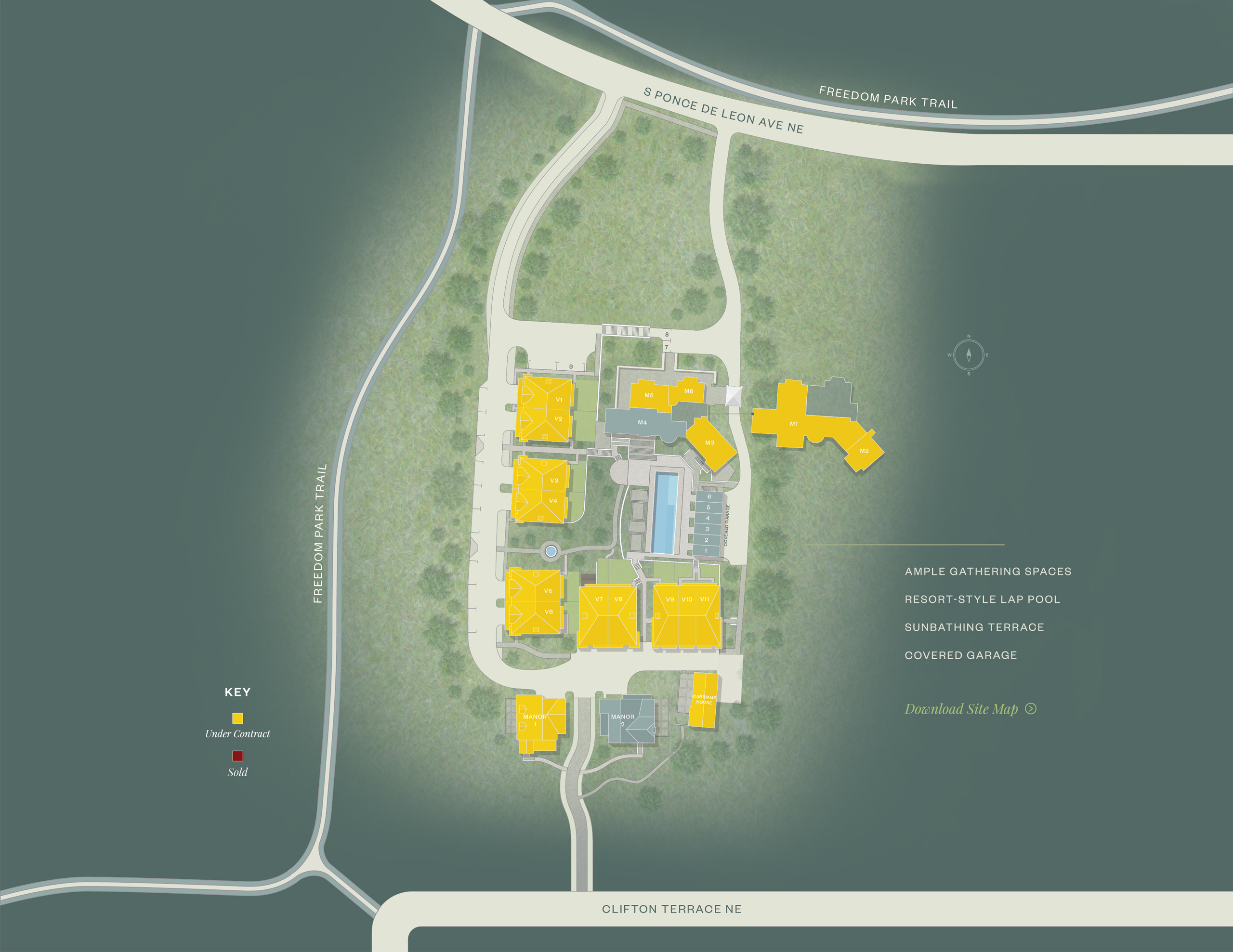 Downing Park Sitemap